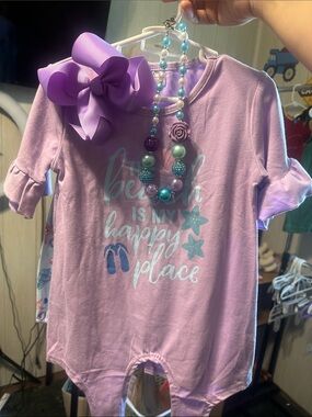 Girls' Purple Beach 5/6 new